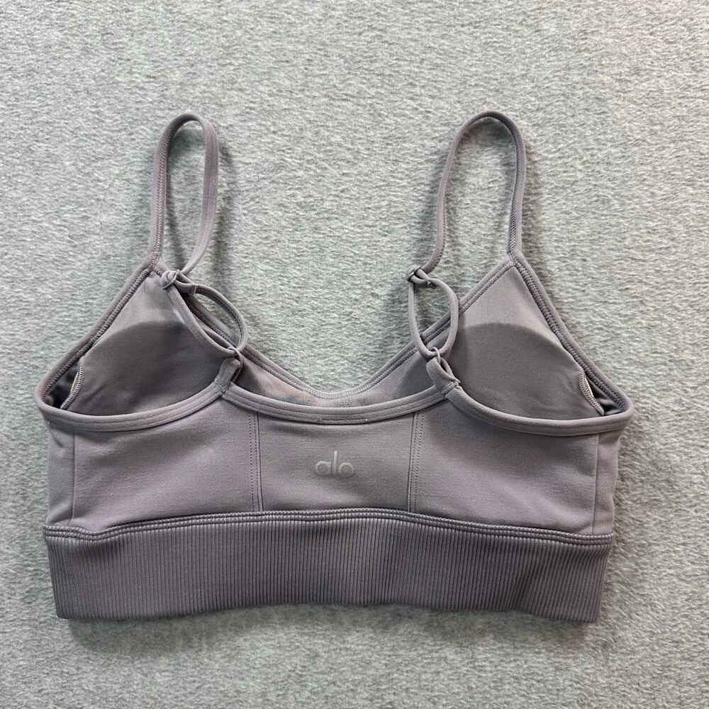 Alo Yoga Alosoft Head Start Sports Bra Purple XS NWT - Picture 4 of 6